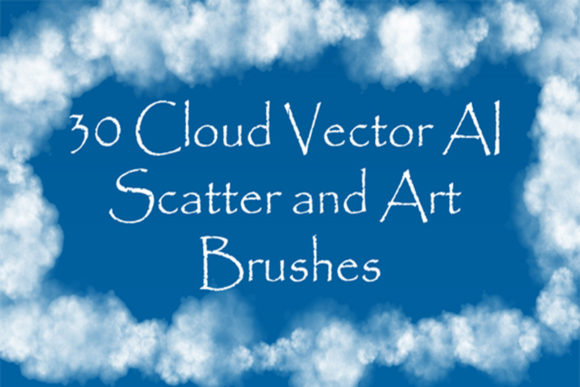 Download 30 Cloud Illustrator Brushes - Premium Bundle